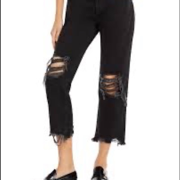 𝅺free people distressed cropped pants - Picture 4 of 14
